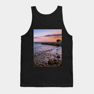 Summer Sunset Sea Waves Horizon Travel Italy Tank Top